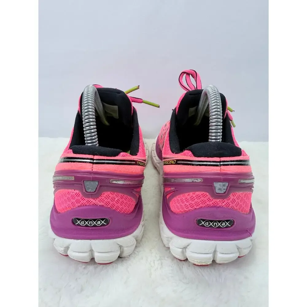 Brooks Transcend 1 Pink Purple Womens Running Shoes Size 8